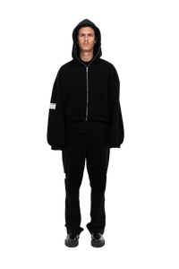 PLAIN ZIPPER BLACK