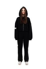 PLAIN ZIPPER BLACK