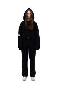 PLAIN ZIPPER BLACK