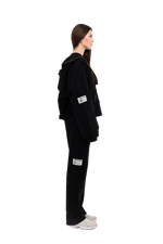 PLAIN ZIPPER BLACK