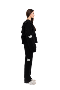 PLAIN ZIPPER BLACK