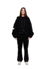 PLAIN ZIPPER BLACK