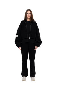 PLAIN ZIPPER BLACK