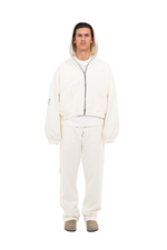 PLAIN ZIPPER ECRU
