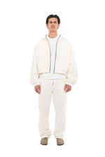 PLAIN ZIPPER ECRU