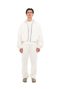 PLAIN ZIPPER ECRU