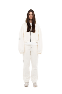 PLAIN ZIPPER ECRU