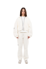 PLAIN ZIPPER ECRU