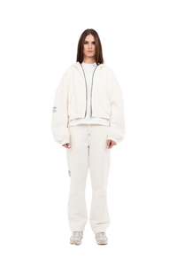 PLAIN ZIPPER ECRU