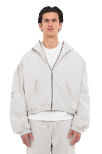 PLAIN ZIPPER GREY