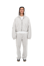 PLAIN ZIPPER GREY