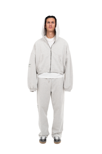 PLAIN ZIPPER GREY