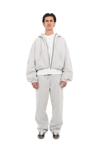 PLAIN ZIPPER GREY