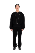 PLAIN ZIPPER BLACK