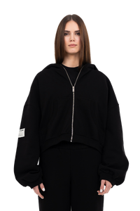 PLAIN ZIPPER BLACK