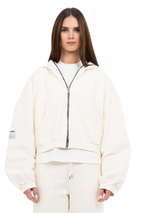 PLAIN ZIPPER ECRU