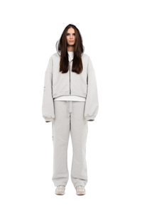 PLAIN ZIPPER GREY