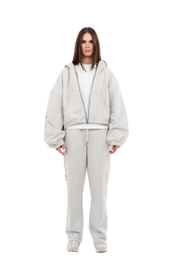 PLAIN ZIPPER GREY