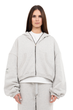 PLAIN ZIPPER GREY